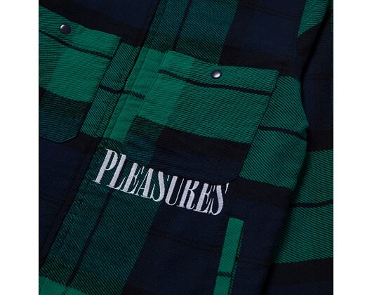 Bunda HUF × Pleasures Blackwatch Work Jacket Navy