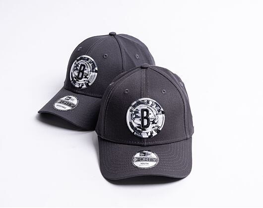Kšiltovka New Era 9FORTY NBA Wild Camo Brooklyn Nets Grey