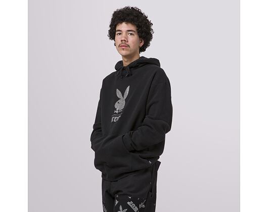Mikina HUF Playboy Rhinestone Hoodie Black