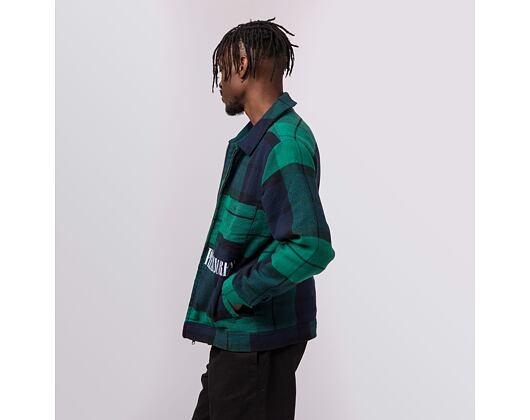 Bunda HUF × Pleasures Blackwatch Work Jacket Navy