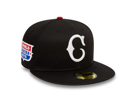 Kšiltovka New Era 59FIFTY Cooperstown Multi WS Patch Cincinnati Reds Fitted Black