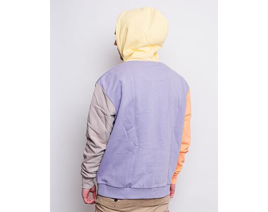 Mikina Karl Kani Signature Block Hoodie Lilac/Orange/Taupe