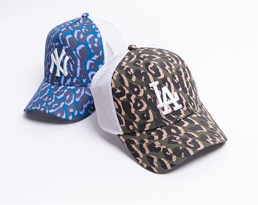 Kšiltovka New Era 9FORTY Trucker Wild Camo Los Angeles Dodgers Snapback New Olive
