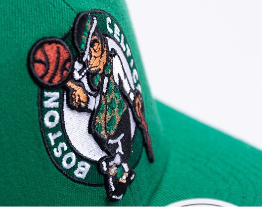 Kšiltovka Mitchell & Ness Team Ground 2.0 Stretch Snapback Boston Celtics Green