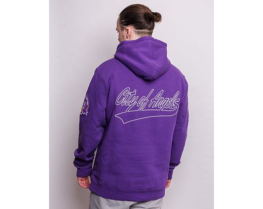 Mikina Mitchell & Ness Champ City Hoody Los Angeles Lakers Purple