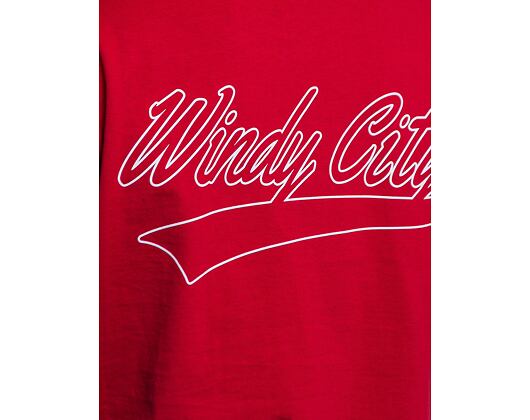 Triko Mitchell & Ness Champ City S/S Tee Chicago Bulls Scarlet