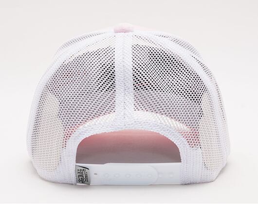 Kšiltovka Von Dutch Miami Trucker Velvet  LIGHT PINK/WHITE