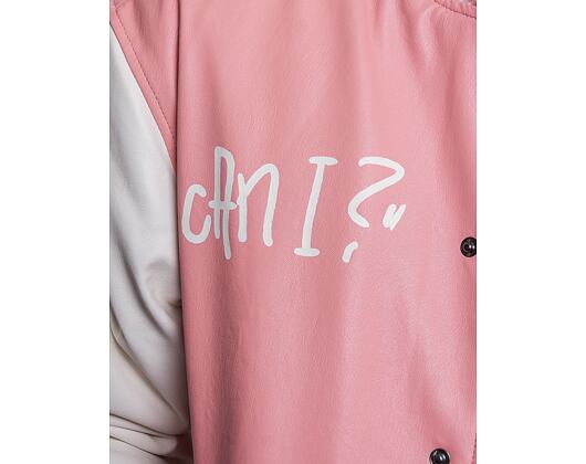 Bunda Karl Kani OG Block Scribble College Smiley Jacket rose/white