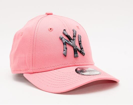 Dětská kšiltovka New Era 9FORTY Kids MLB Camo Infill New York Yankees Strapback Pink