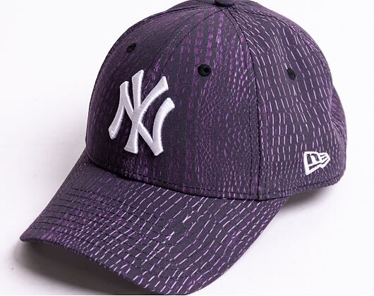 Dámská kšiltovka New Era 9FORTY Womens MLB Animal Print New York Yankees Strapback Purple