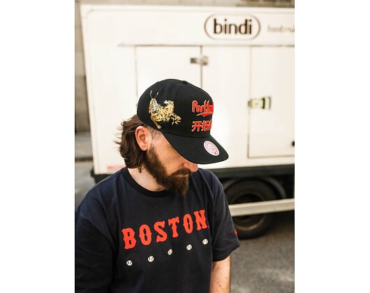 Kšiltovka Mitchell & Ness Water Tiger Snapback Hwc Portland Trail Blazers Black