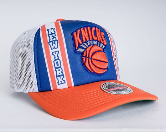 Kšiltovka Mitchell & Ness New York Knicks Retro Trucker Snapback HWC Blue / Orange