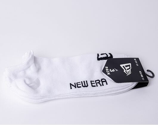 3 páry ponožek New Era Flag Sneaker 3Pack White