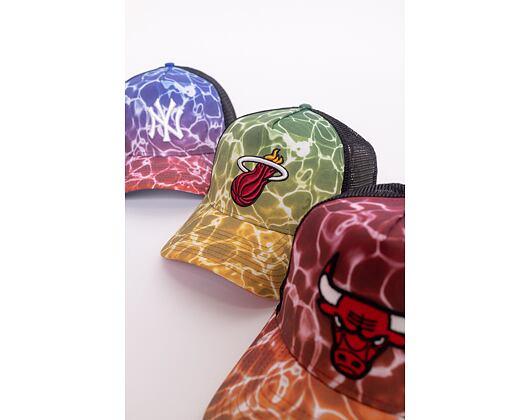 Kšiltovka New Era 9FORTY A-Frame Trucker NBA Summer City Miami Heat Snapback Pool Camo
