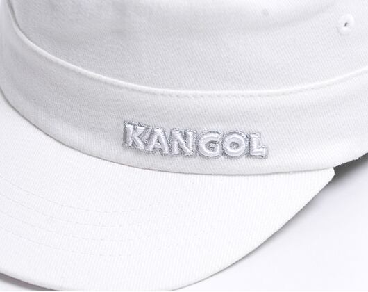 Kšiltovka Kangol - Cotton Twill Army Cap - White