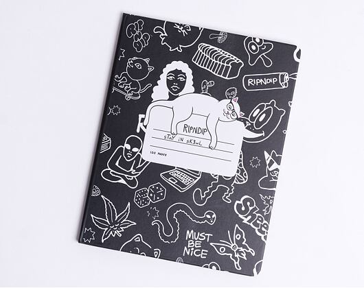 Zápisník RIP N DIP Nerm Doodle Notebook White