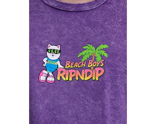 Triko RIP N DIP Beach Boys Tee Purple Mineral Wash