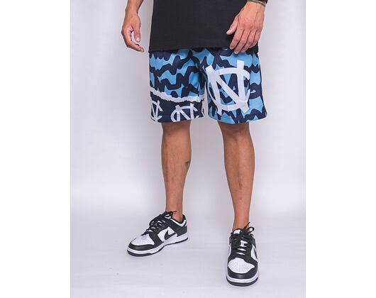 Kraťasy Mitchell & Ness NCAA Jumbotron 2.0 Shorts University Of North Carolina Navy / Light Blue