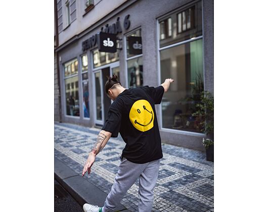 Triko Karl Kani Chest Signature Smiley Print Tee black/yellow