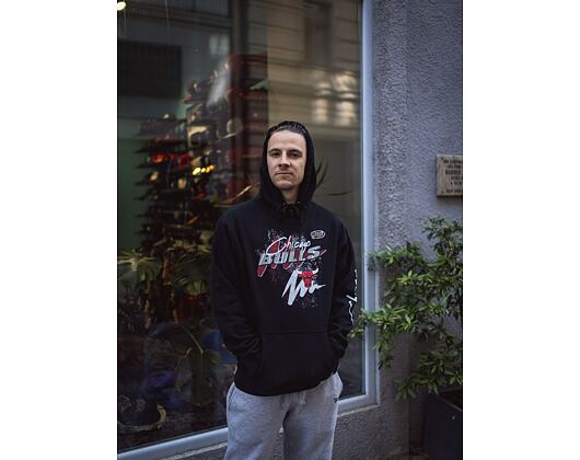 Mikina Mitchell & Ness Hyper Hoops Hoodie Chicago Bulls Black