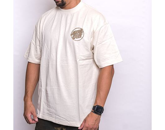 Triko Santa Cruz Tiki Dot T-Shirt Off White
