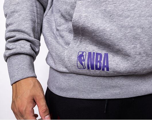 Mikina New Era NBA Half Logo Oversized Hoody Los Angeles Lakers Heather Grey