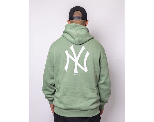 Mikina New Era MLB League Essential Back Print Hoody New York Yankees Jade Green/White