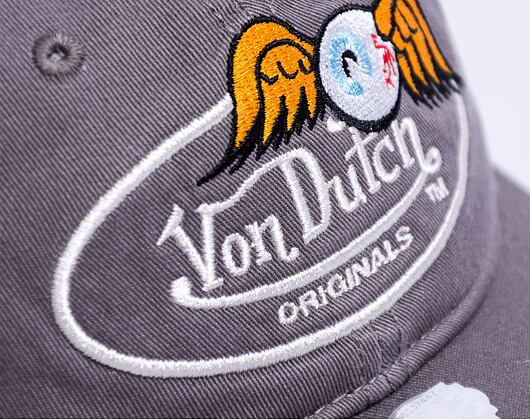 Kšiltovka Von Dutch Houston Dadcap Cotton Twill Grey