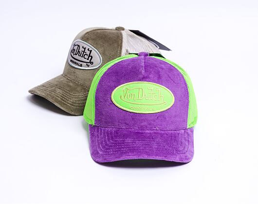 Kšiltovka Von Dutch Kent Trucker Velvet Violet/Green