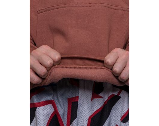 Mikina Karl Kani Small Signature Essential Hoodie dark copper
