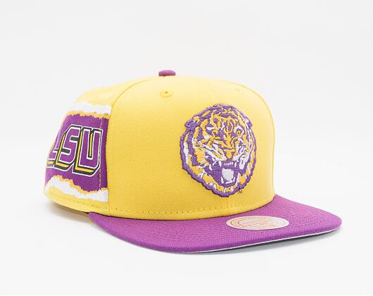 Kšiltovka Mitchell & Ness Jumbotron Snapback Louisiana State University Yellow / Purple