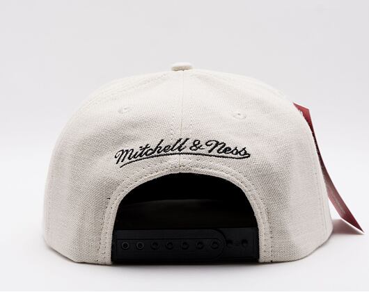 Kšiltovka Mitchell & Ness Cut Away Snapback Brooklyn Nets Off White