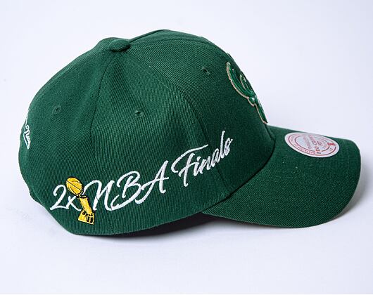 Kšiltovka Mitchell & Ness Champ Wrap Pro Snapback Milwaukee Bucks Green