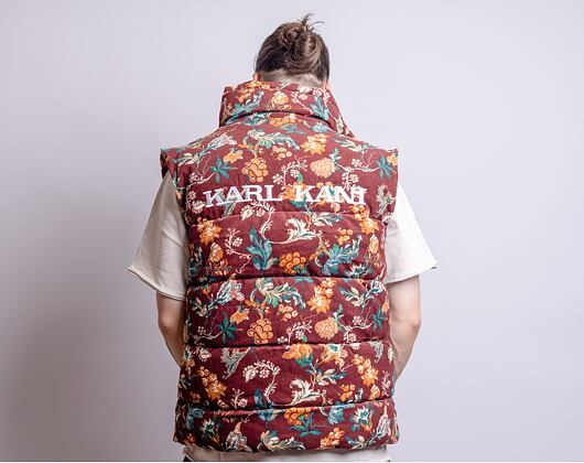 Vesta Karl Kani OG Corduroy Flower Puffer Vest Multicolor