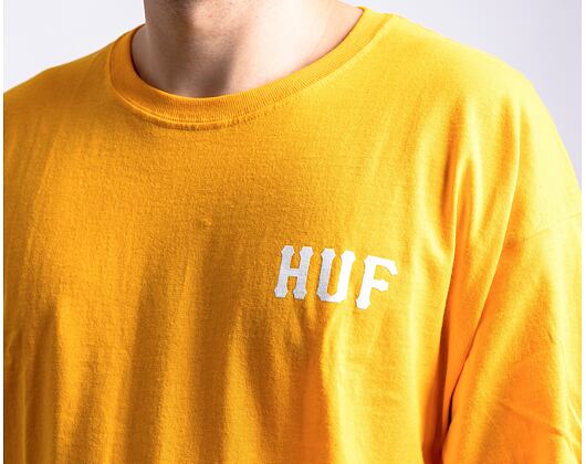 Triko HUF Essentials Classic H T-Shirt Gold