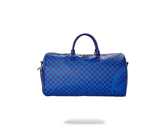 Taška Sprayground Blue Checkered Shark Duffle