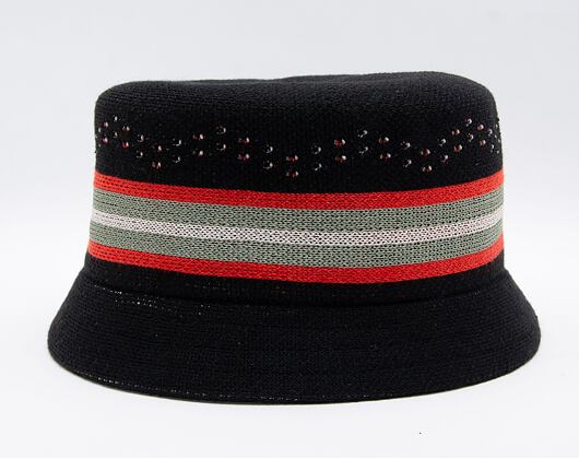 Klobouk Kangol Slick Stripe Bin Black