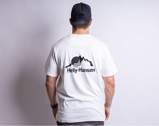 Triko Helly Hansen YU PATCH T-SHIRT 001 WHITE
