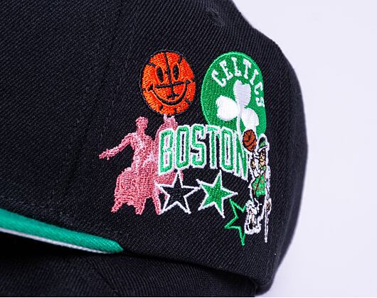 Kšiltovka Mitchell & Ness PATCH OVERLOAD SNAPBACK BOSTON CELTICS Black / Green