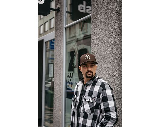 Kšiltovka New Era 9FIFTY MLB League Essential New York Yankees Brown / Stone