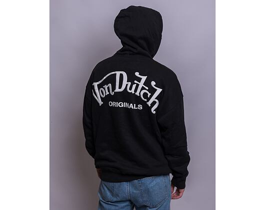 Mikina Von Dutch Matthew Sweatshirt French Terry Cotton Black