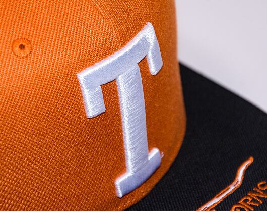 Kšiltovka Mitchell & Ness LOGO BILL SNAPBACK University Of Texas At Austin Orange / Black