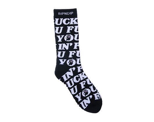 Ponožky Rip & Dip Fuckin Fuck Socks Black