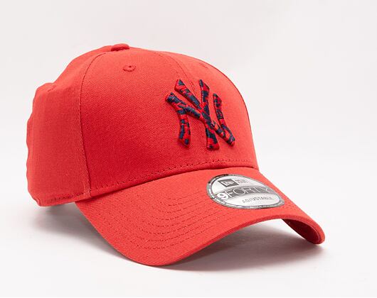 Kšiltovka New Era 9FORTY MLB Seasonal Infill  New York Yankees Alert Red/Navy