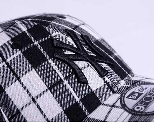 Kšiltovka New Era 9FORTY MLB Plaid  New York Yankees Black