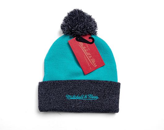 Kulich Mitchell & Ness TWO TONE POM BEANIE HWC San Antonio Spurs Teal