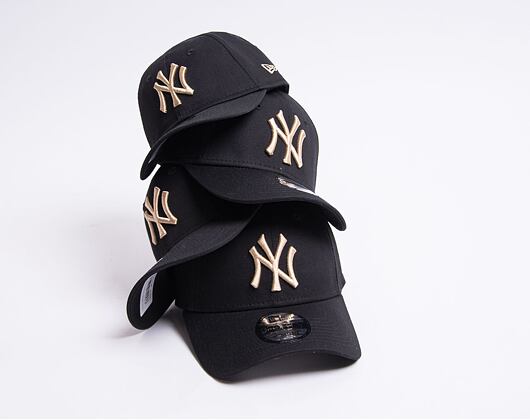 Kšiltovka New Era 9FORTY MLB League Essential New York Yankees Black / Oat Milk Beige