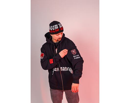 Mikina Wasted Paris Hoodie Zip 10 years - Black