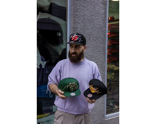 Kšiltovka Mitchell & Ness Shark Bite Snapback Nba Los Angeles Lakers Black