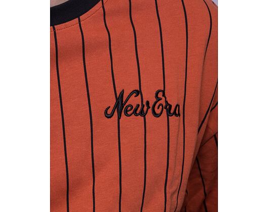 Triko New Era Pinstripe Oversized Tee Redwood / Black